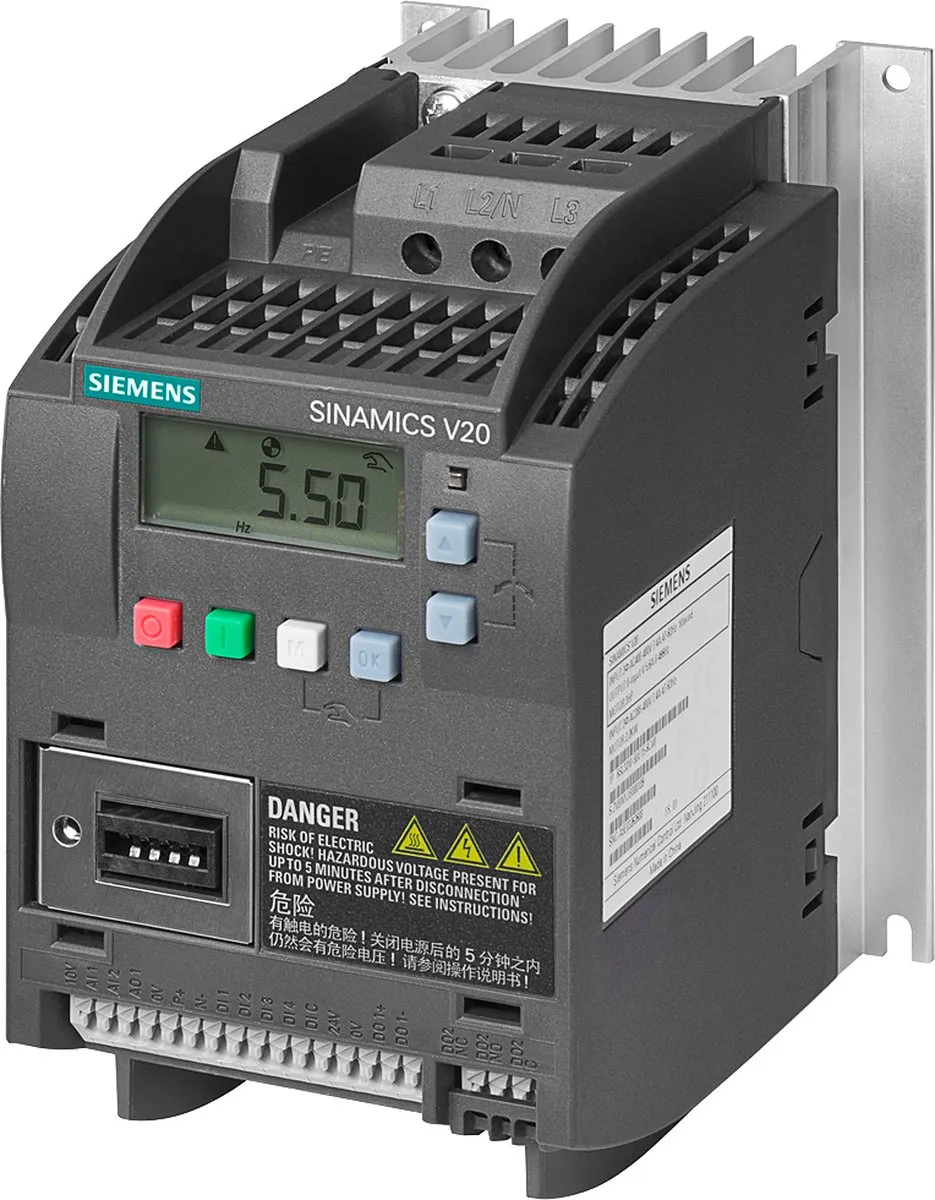 Siemens 6SL3210-5BB11-2BV1 Frequentieregelaar 0.12kW