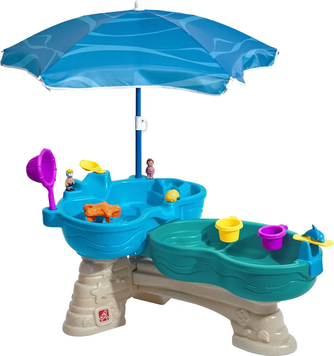 Step2 Spill and Splash Watertafel Blauw