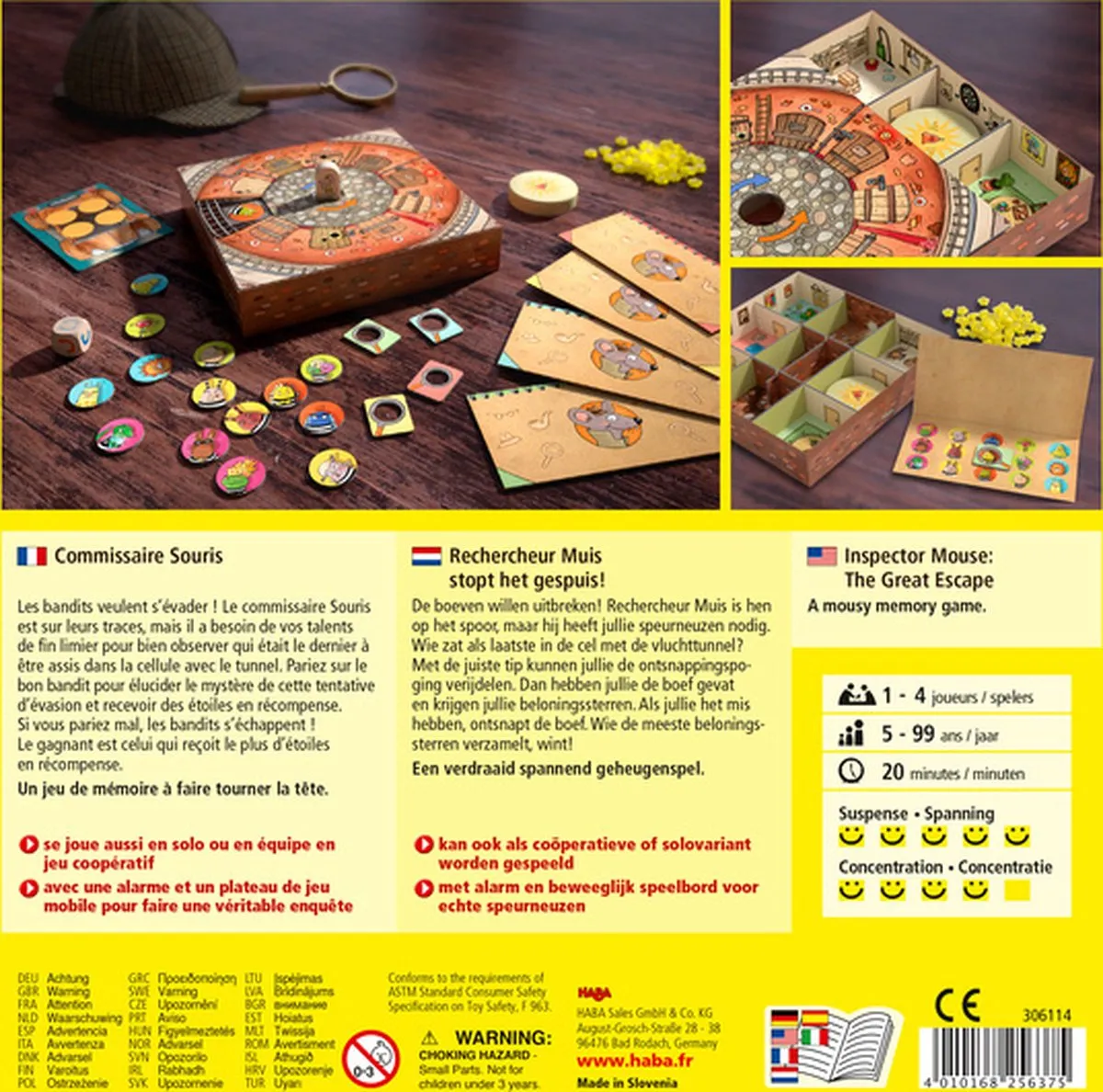 Haba Rechercheur Muis Stopt Het Gespuis! Bordspel - 306114