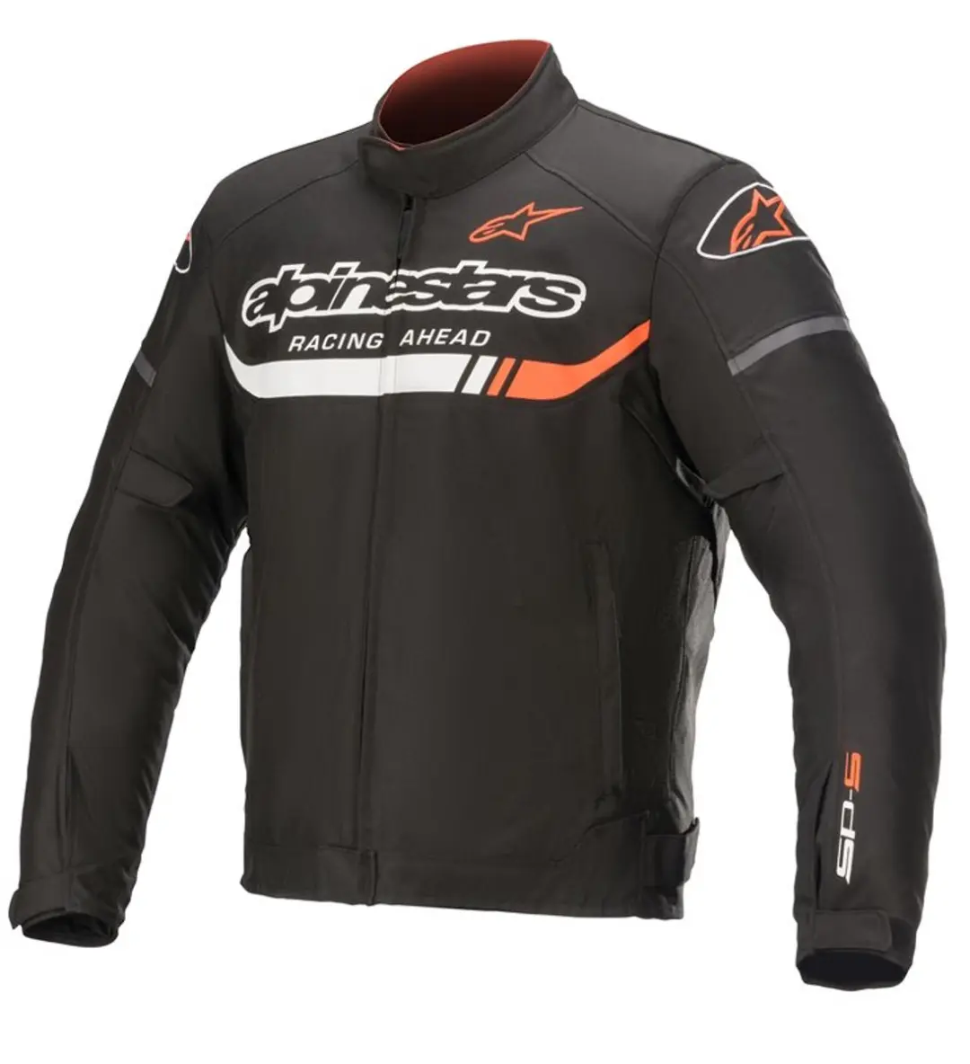 Alpinestars T-SP S Ignition Waterproof Jas - Zwart/Wit/Fluo Rood