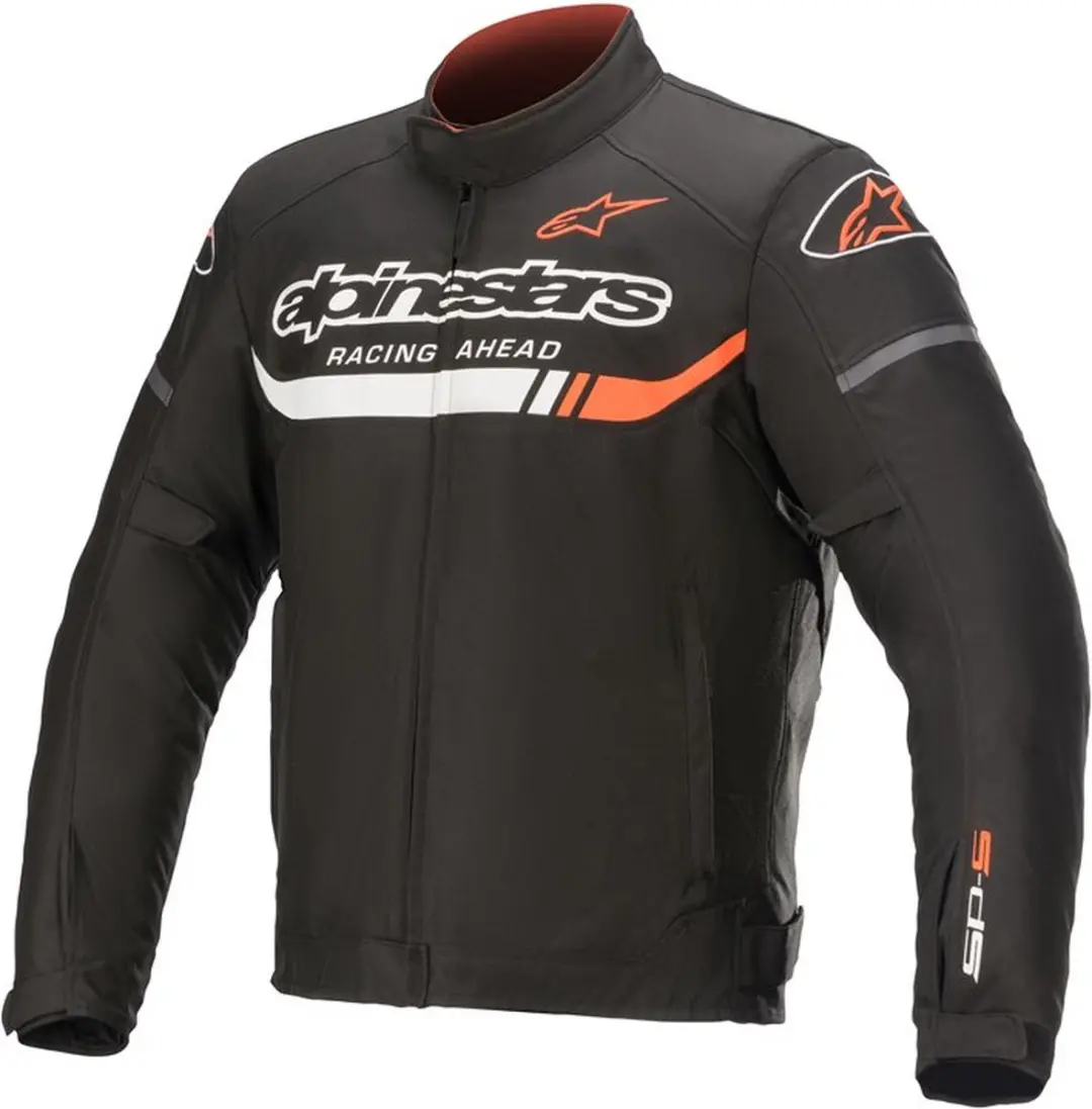 Alpinestars T-SP S Ignition Waterproof Jas - Zwart/Wit/Fluo Rood