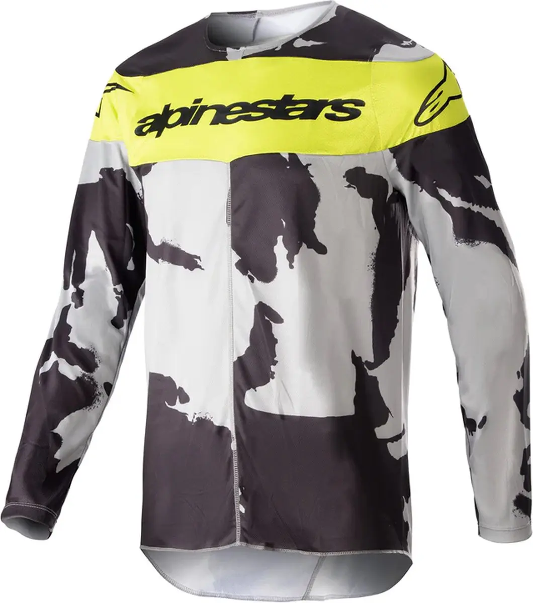 Alpinestars Racer Tactical Cast Jersey - M - Zwart/Grijs/Fluo Geel