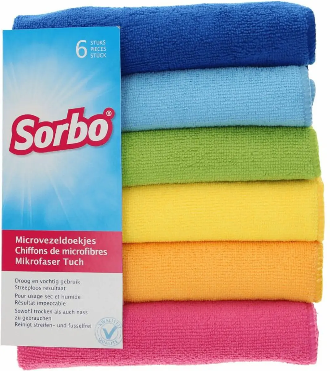 Sorbo Microvezeldoeken Trendy Colors 40x40cm - 30 Stuks