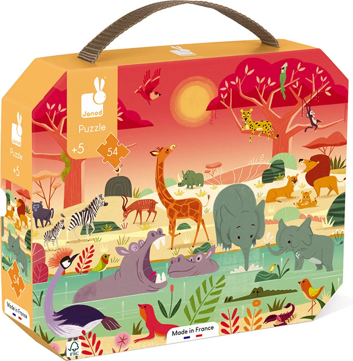 Janod Puzzel Dierenreservaat 54 Stuks