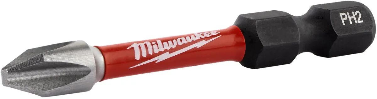 Milwaukee Shockwave Impact Duty PH2 Schroefbits - 10 Stuks