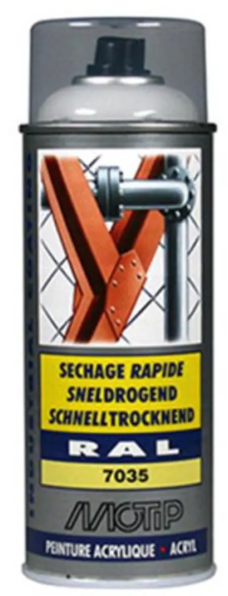 Motip Acryllak Hoogglans RAL 7035 Lichtgrijs 400ml