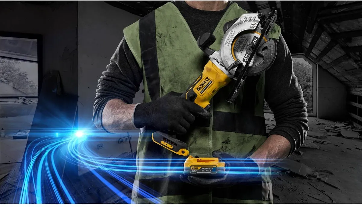 DeWalt DCS571E1T Accu Cirkelzaag 115mm 18V - 1.7Ah - afbeelding 6 van 6