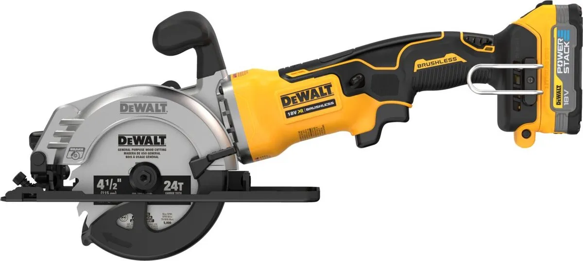 DeWalt DCS571E1T Accu Cirkelzaag 115mm 18V - 1.7Ah