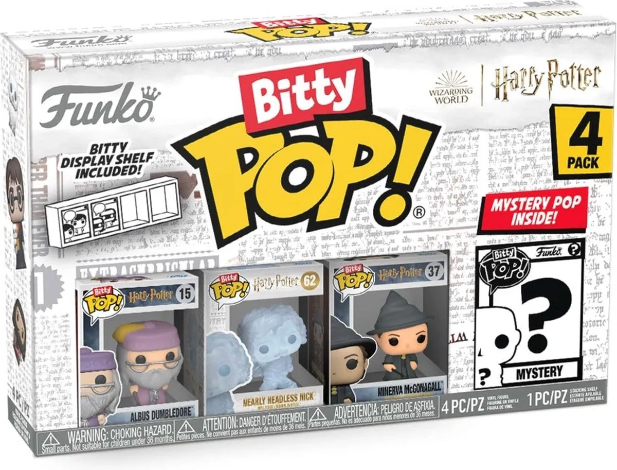 Funko Harry Potter Bitty Pop! Verzamelfiguur - 4 Stuks Multicolor - afbeelding 6 van 6