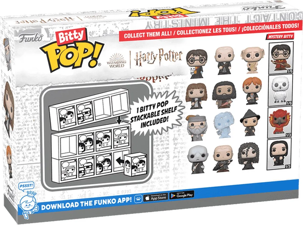 Funko Harry Potter Bitty Pop! Verzamelfiguur - 4 Stuks Multicolor