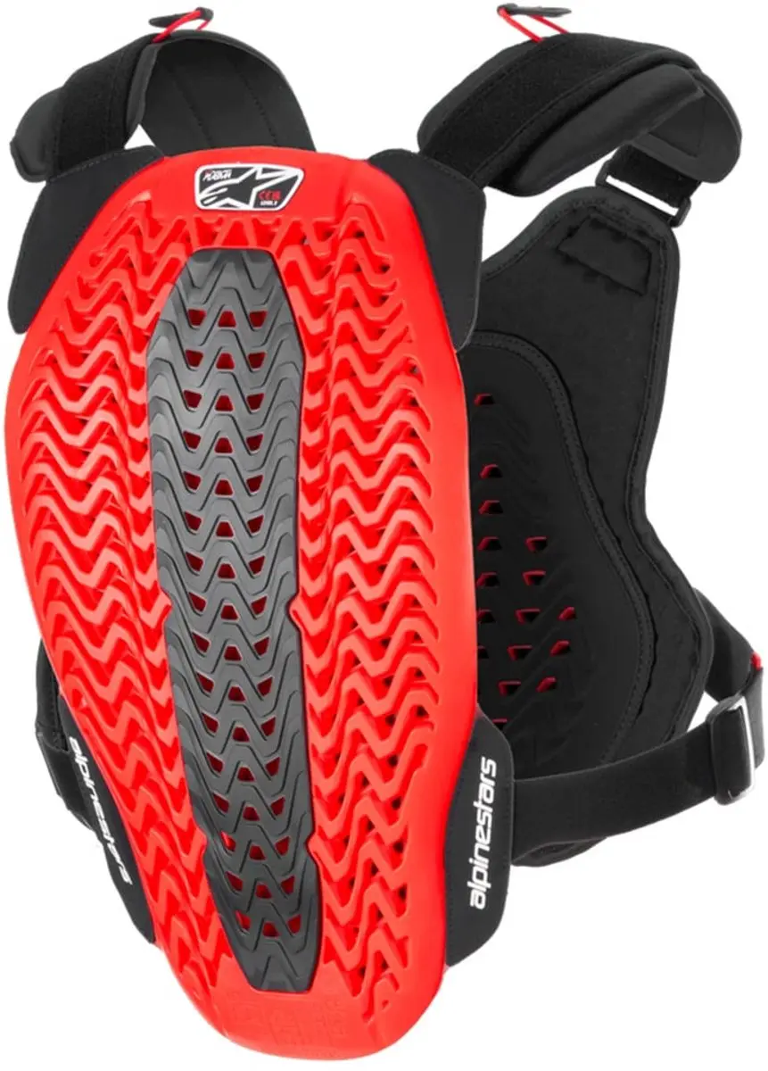 Alpinestars A-5 Plasma Borstbeschermer - XS/S - Zwart/Rood/Wit