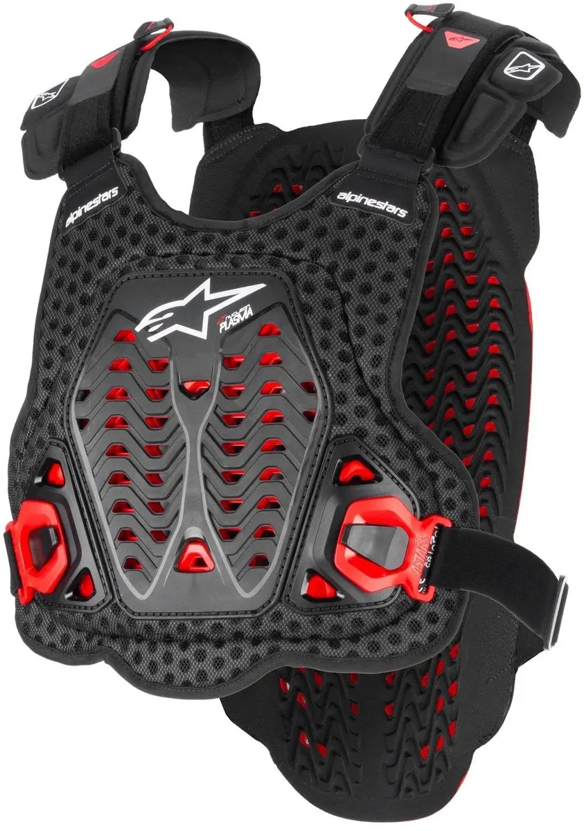 Alpinestars A-5 Plasma Borstbeschermer - XS/S - Zwart/Rood/Wit