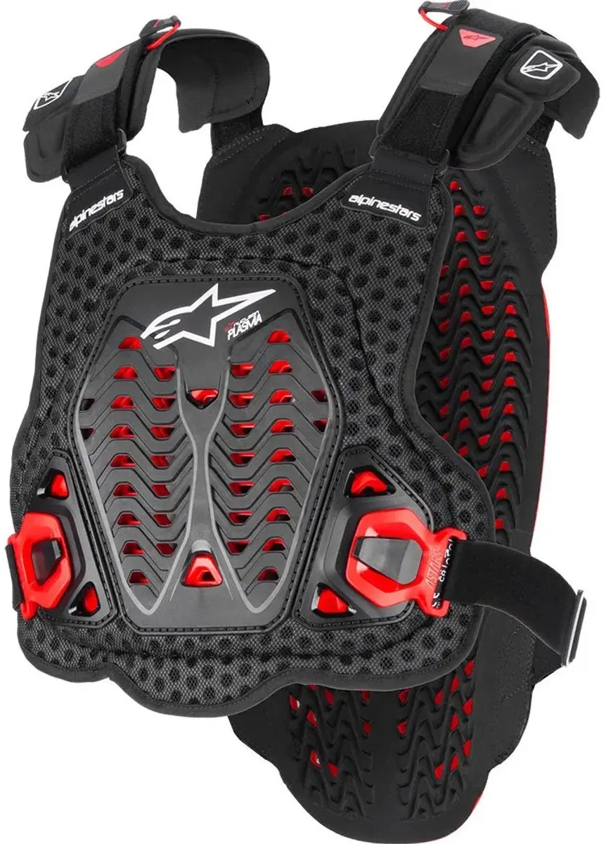 Alpinestars A-5 Plasma Borstbeschermer - XS/S - Zwart/Rood/Wit