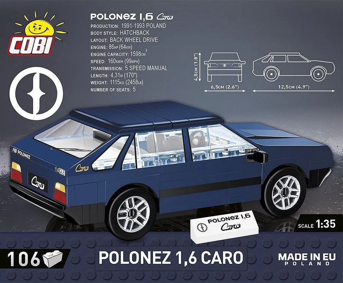 Cobi Polonez COBI-24589 - 106 Stukken - Meerkleurig