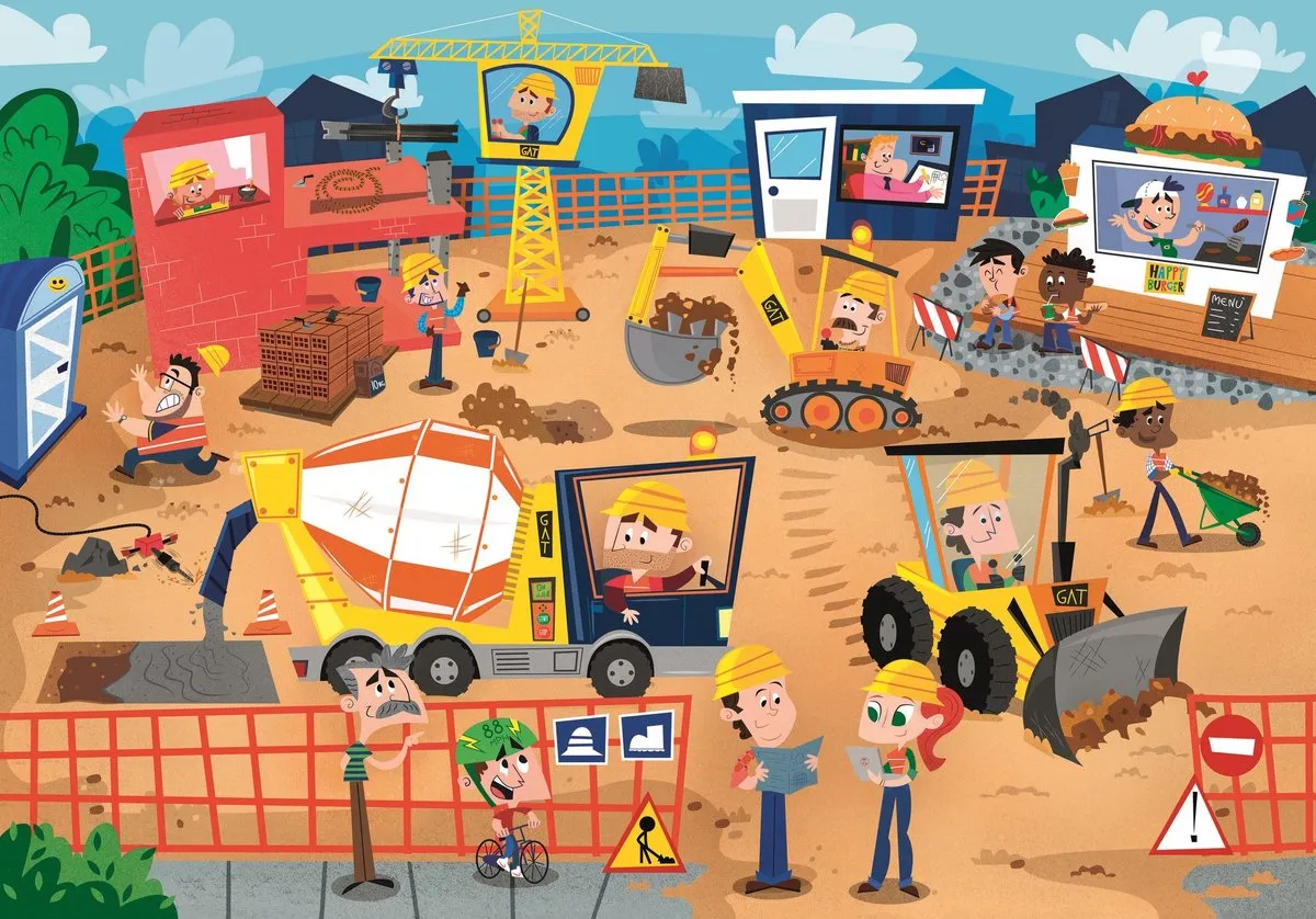 Clementoni Men At Work Legpuzzel 60 Stuks