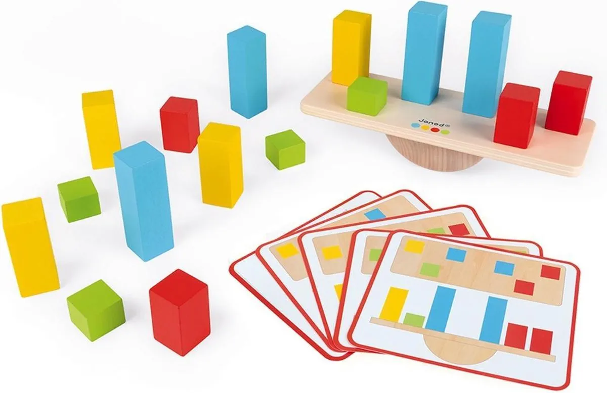 Janod Essential Gewichten - 370021 - Multi - afbeelding 5 van 6