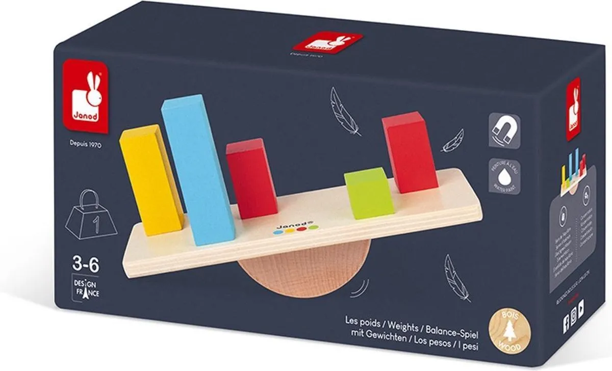 Janod Essential Gewichten - 370021 - Multi - afbeelding 2 van 6