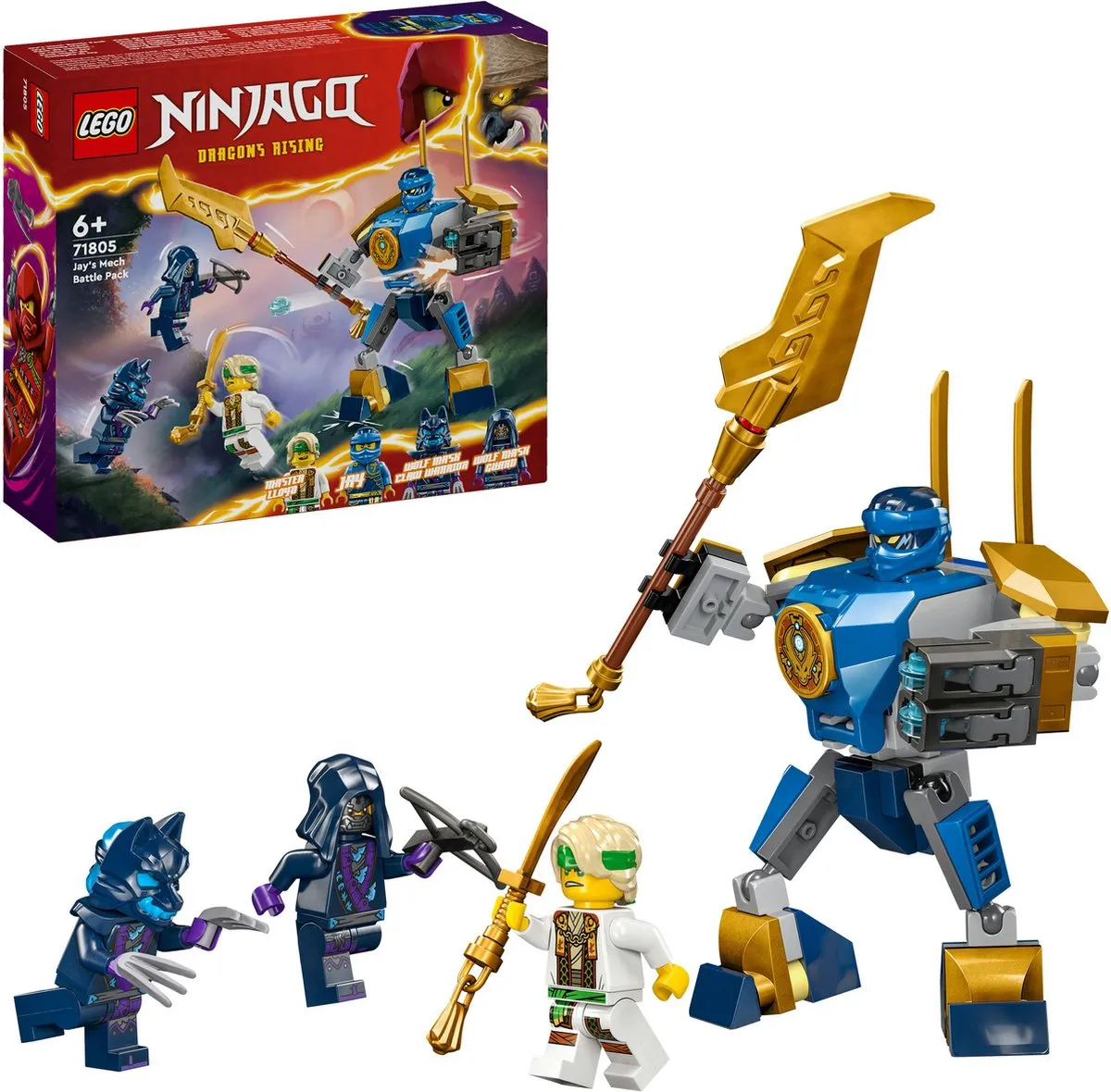 LEGO Ninjago Jay Mecha Strijdpakket 71805 - 4 Minifiguren