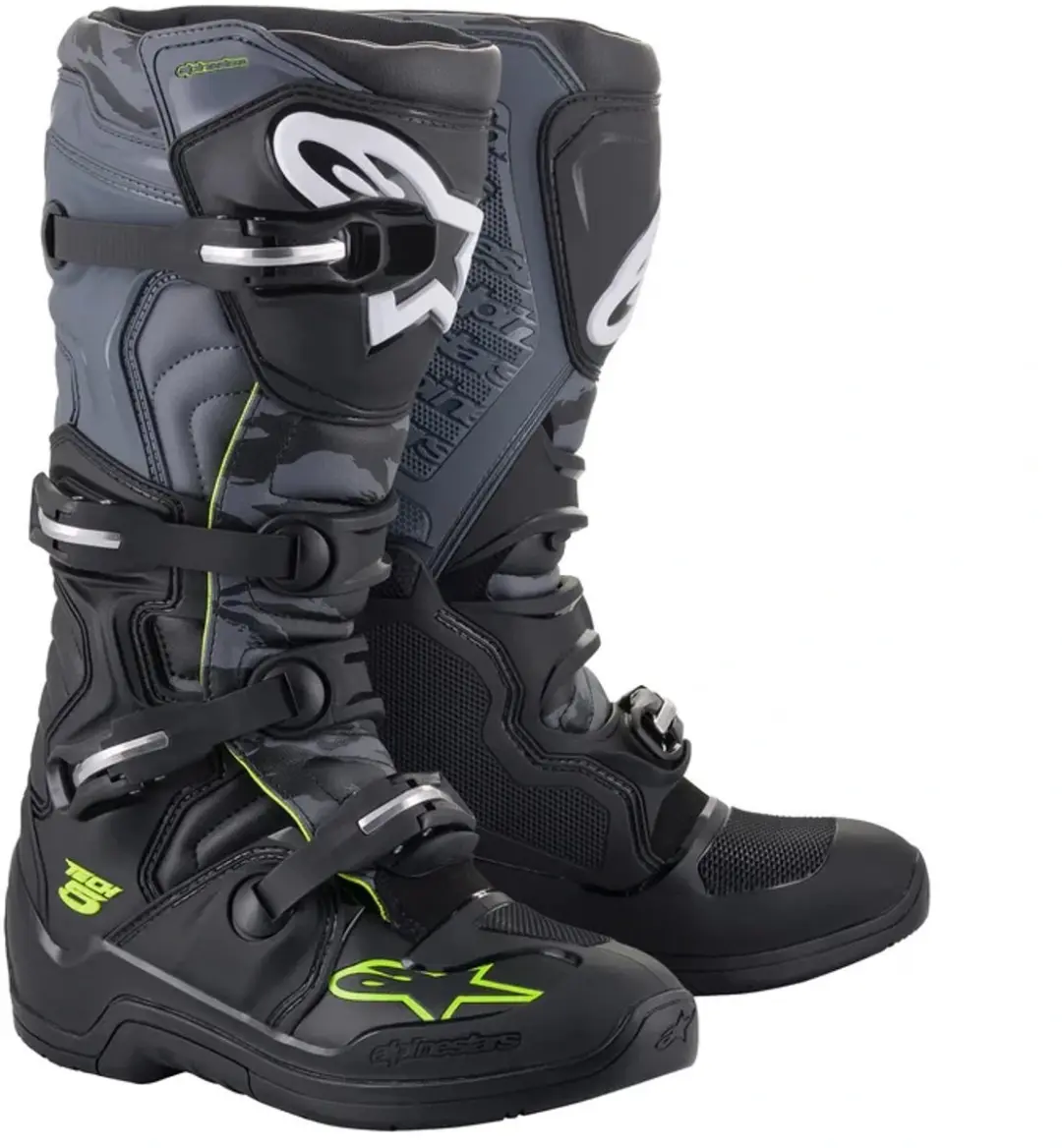 Alpinestars Tech 5 Laarzen US 14 - Zwart/Grijs/Geel