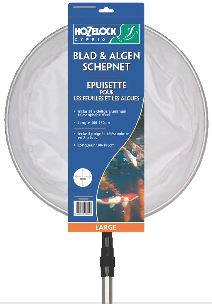 Hozelock Vijverblad en algennet 400cm - Zilver