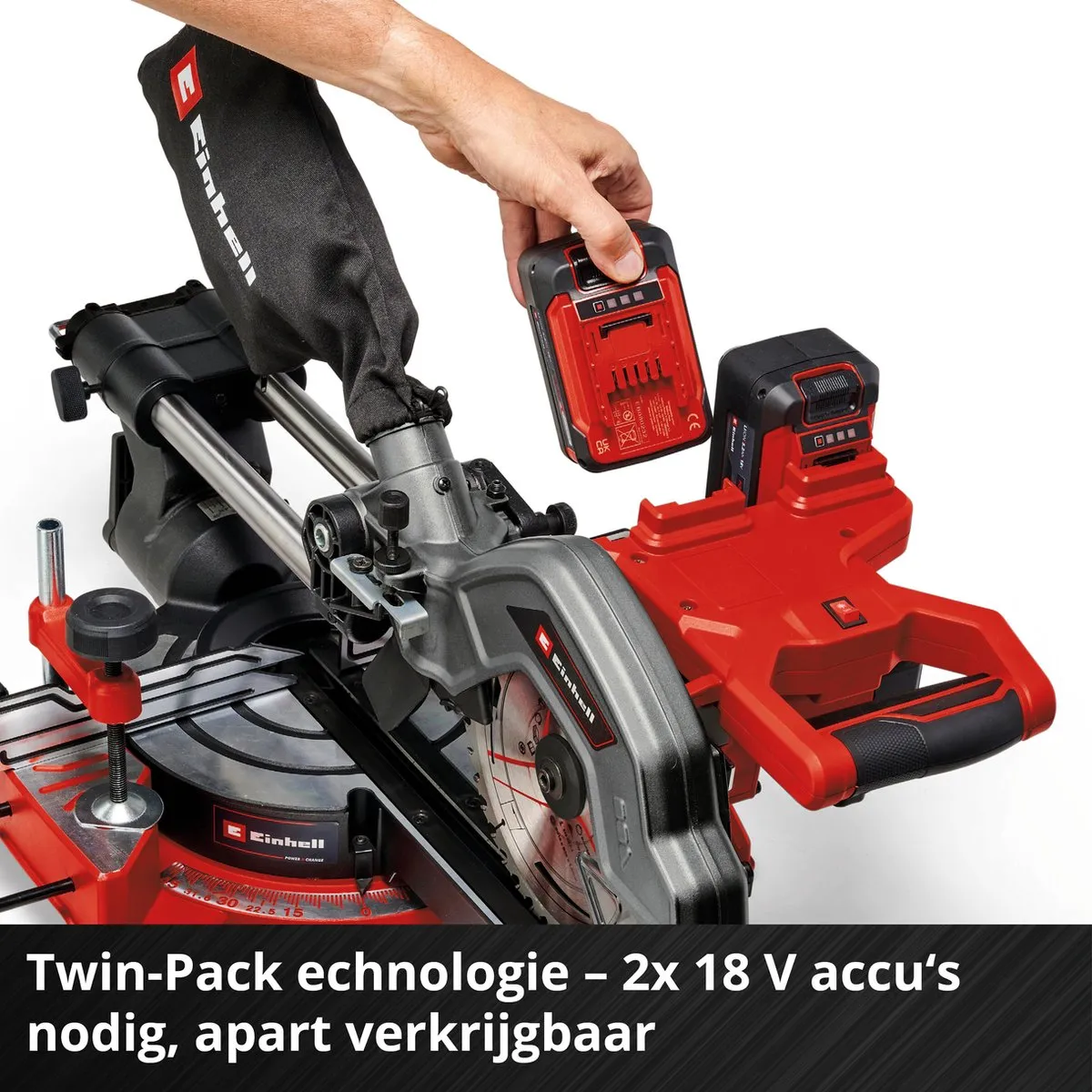 Einhell TE-SM 36/8 L Li Solo Radiaal Afkort-/Verstekzaag 216mm - 36V