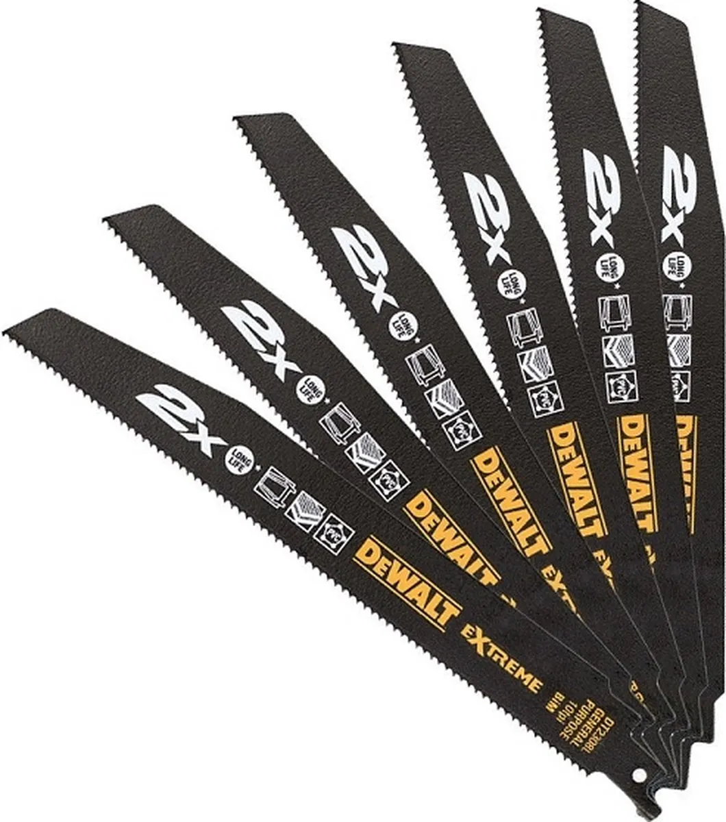 DeWalt DT2301L Reciprozaagbladen - 5 Stuks