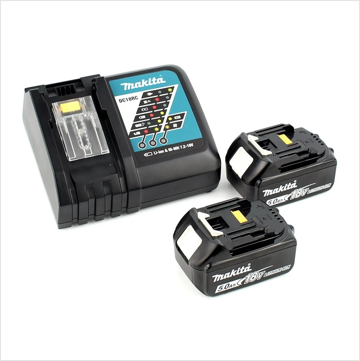Makita Power Source Kit 18V - 2x BL1850B 5,0Ah + DC18RC Oplader