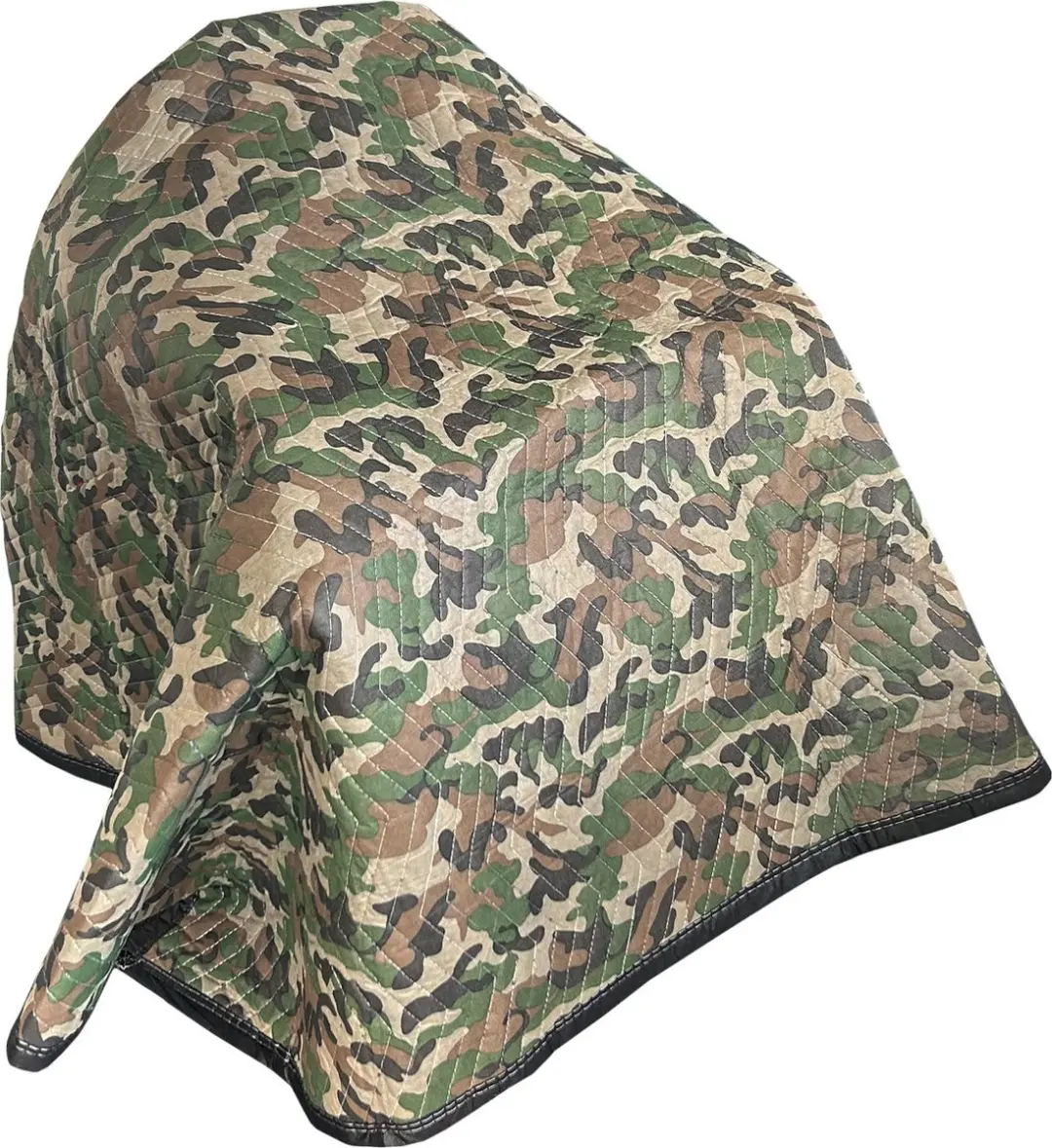 Kortpack Gevoerde Camouflagedeken 183x203cm - Groen/Beige