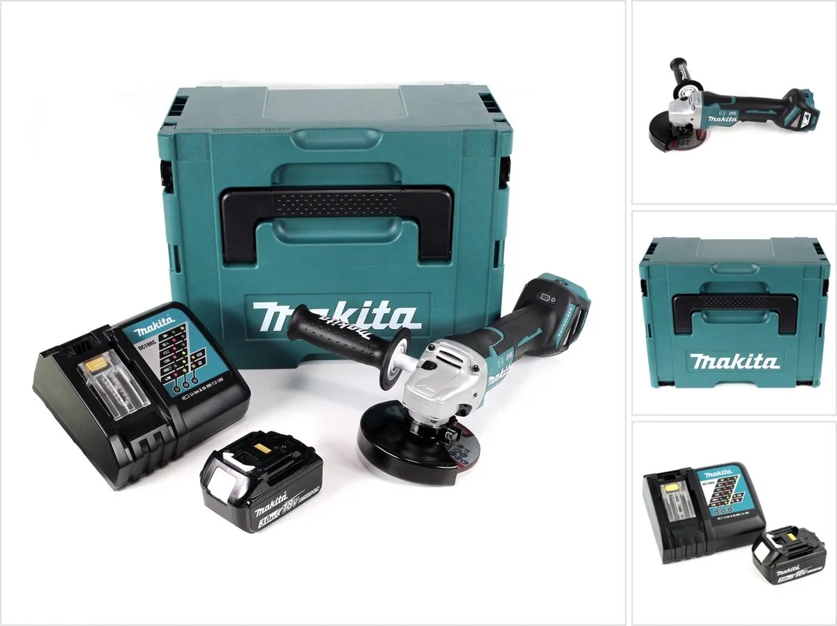 Makita DGA 517 RF1J Haakse Slijper 18V