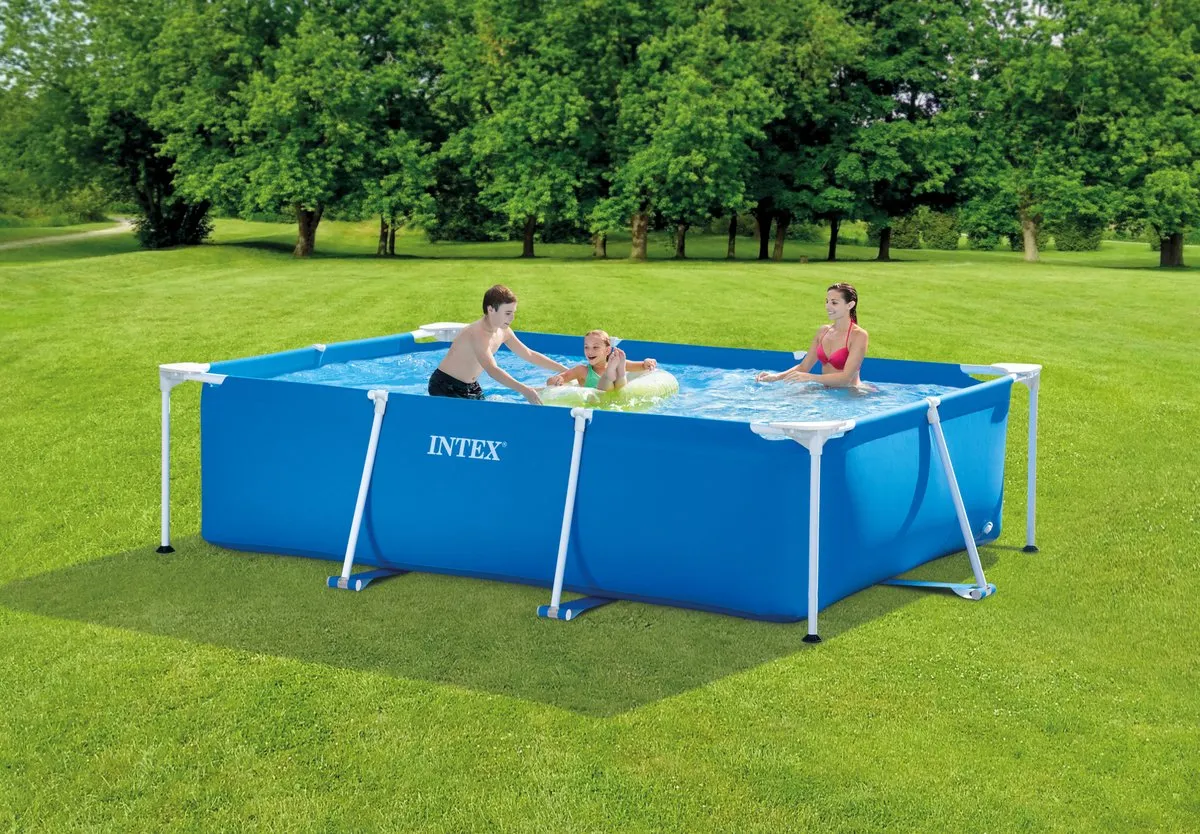 Intex Rechthoekig Opzetzwembad 300x200x75cm - 3834L - Blauw