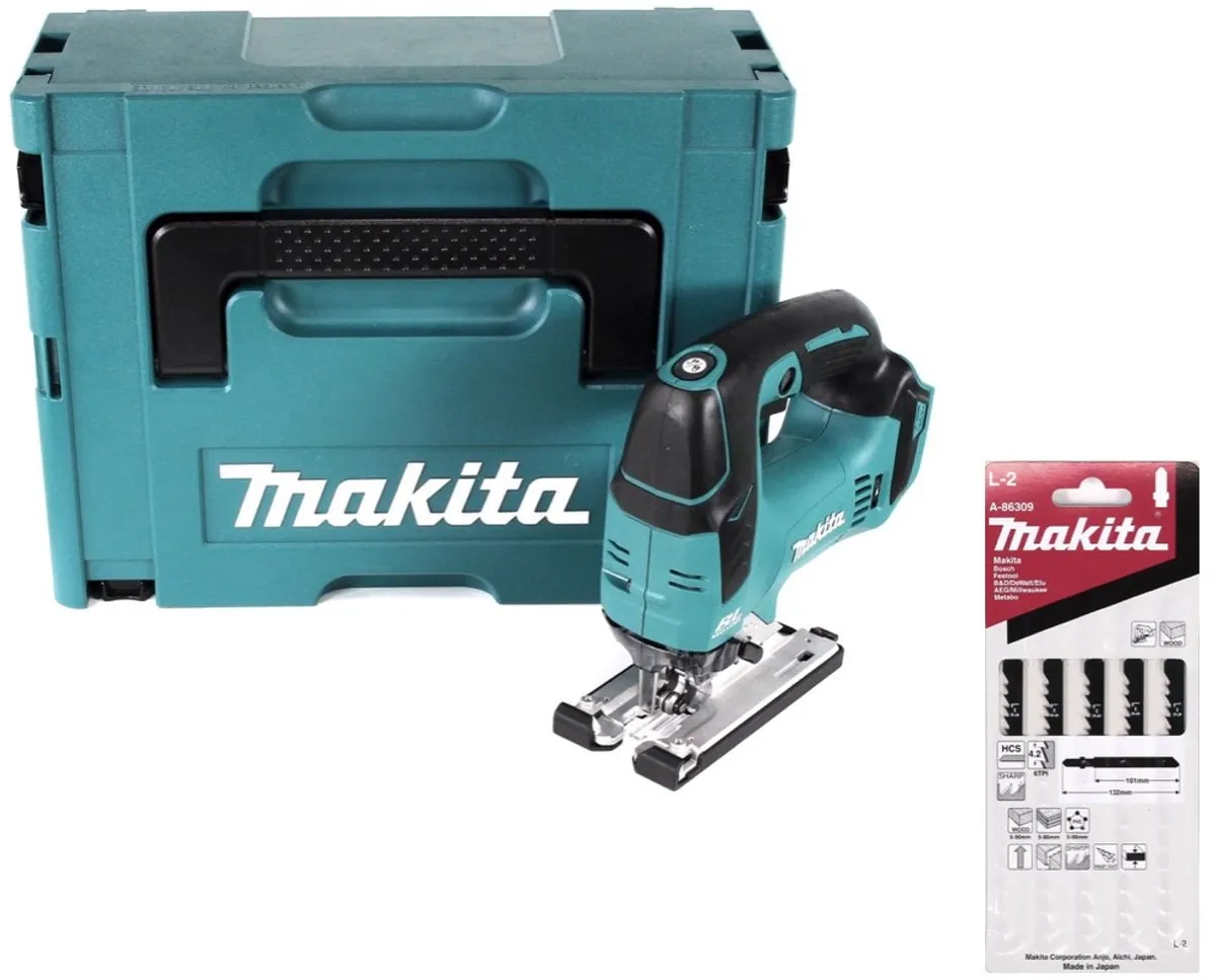 Makita DJV182ZJ Accu Decoupeerzaag 18V Brushless - 11 Zaagbladen - afbeelding 4 van 5