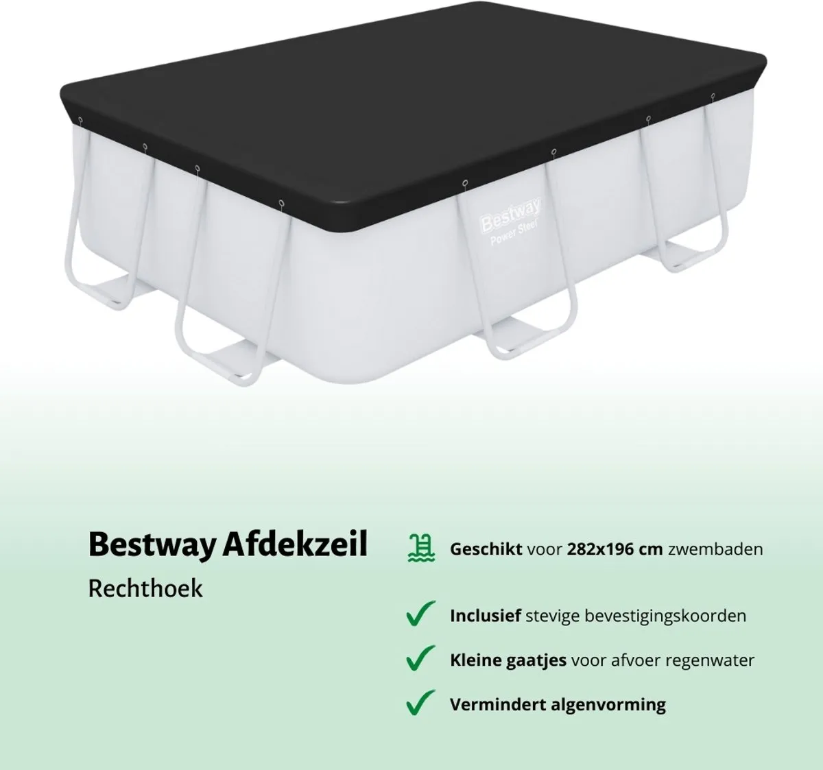 Bestway Zwembad Afdekzeil 269x179cm - Blauw