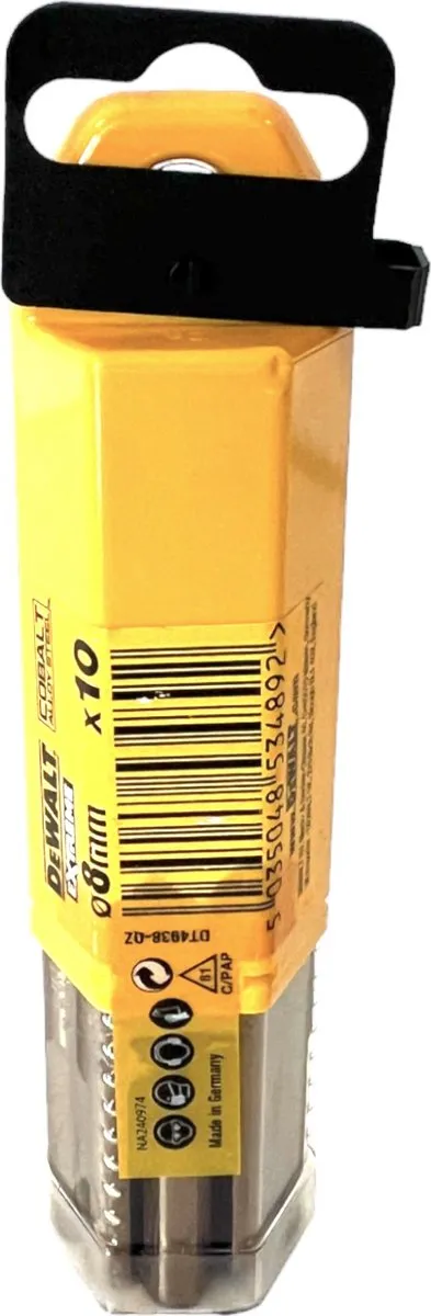 DeWalt DT4938 HSS Boor 8.0mm - Metaal - 1 Stuk