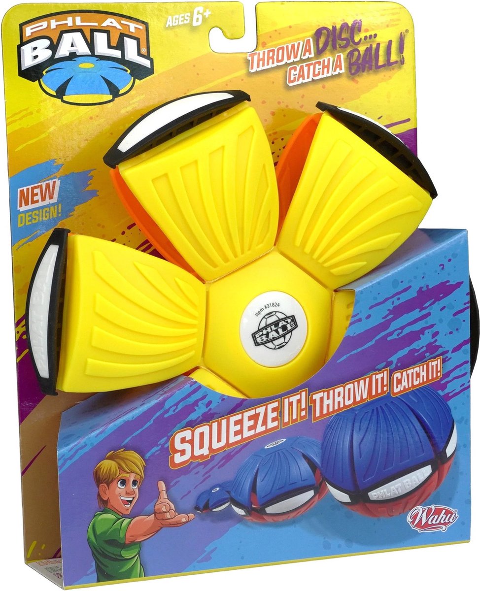 Phlat Ball Duo color - gooi een frisbee en vang een bal - 1 stuk assorti uitgeleverd