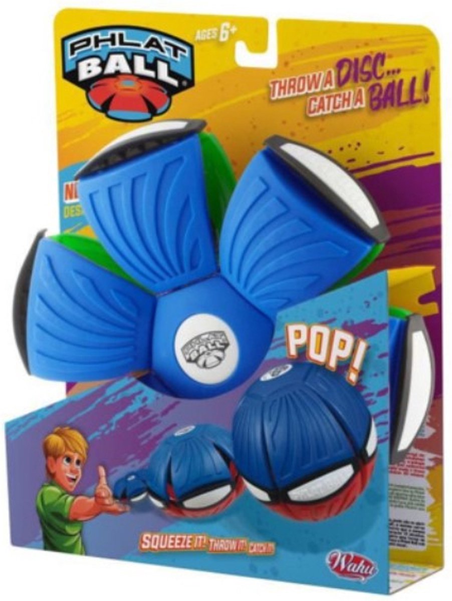 Phlat Ball Duo color - gooi een frisbee en vang een bal - 1 stuk assorti uitgeleverd