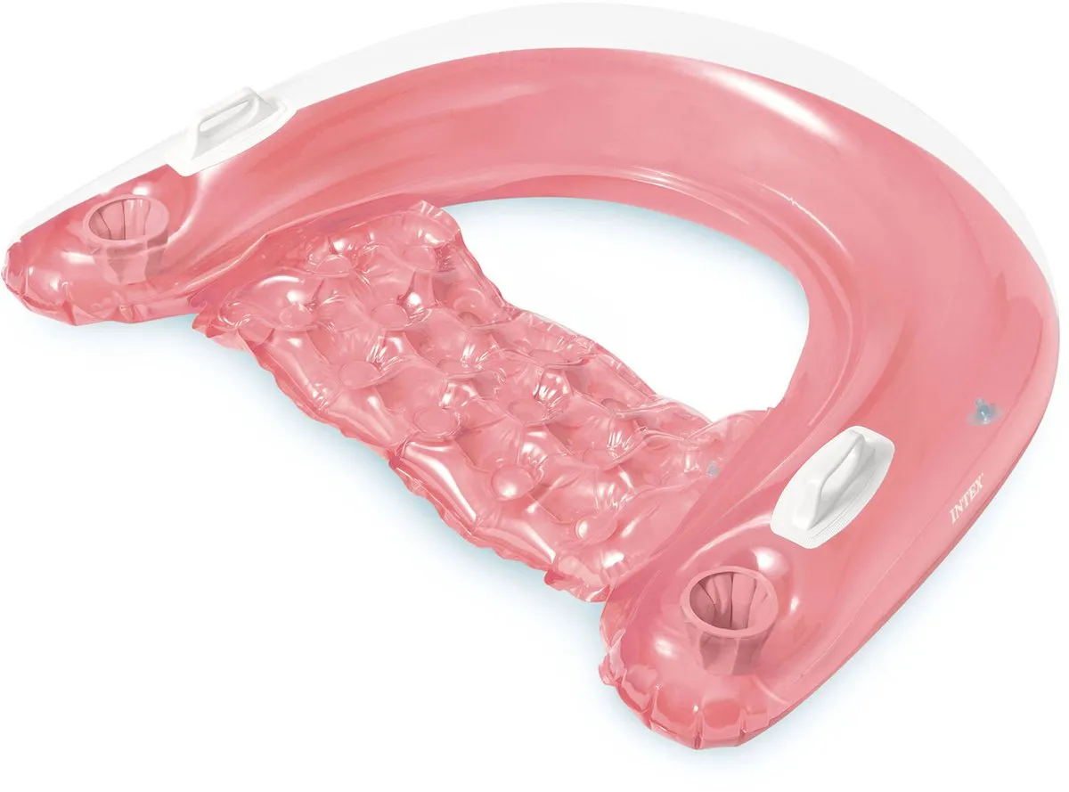 Intex Zwemstoel 58859 - 147x99cm Roze