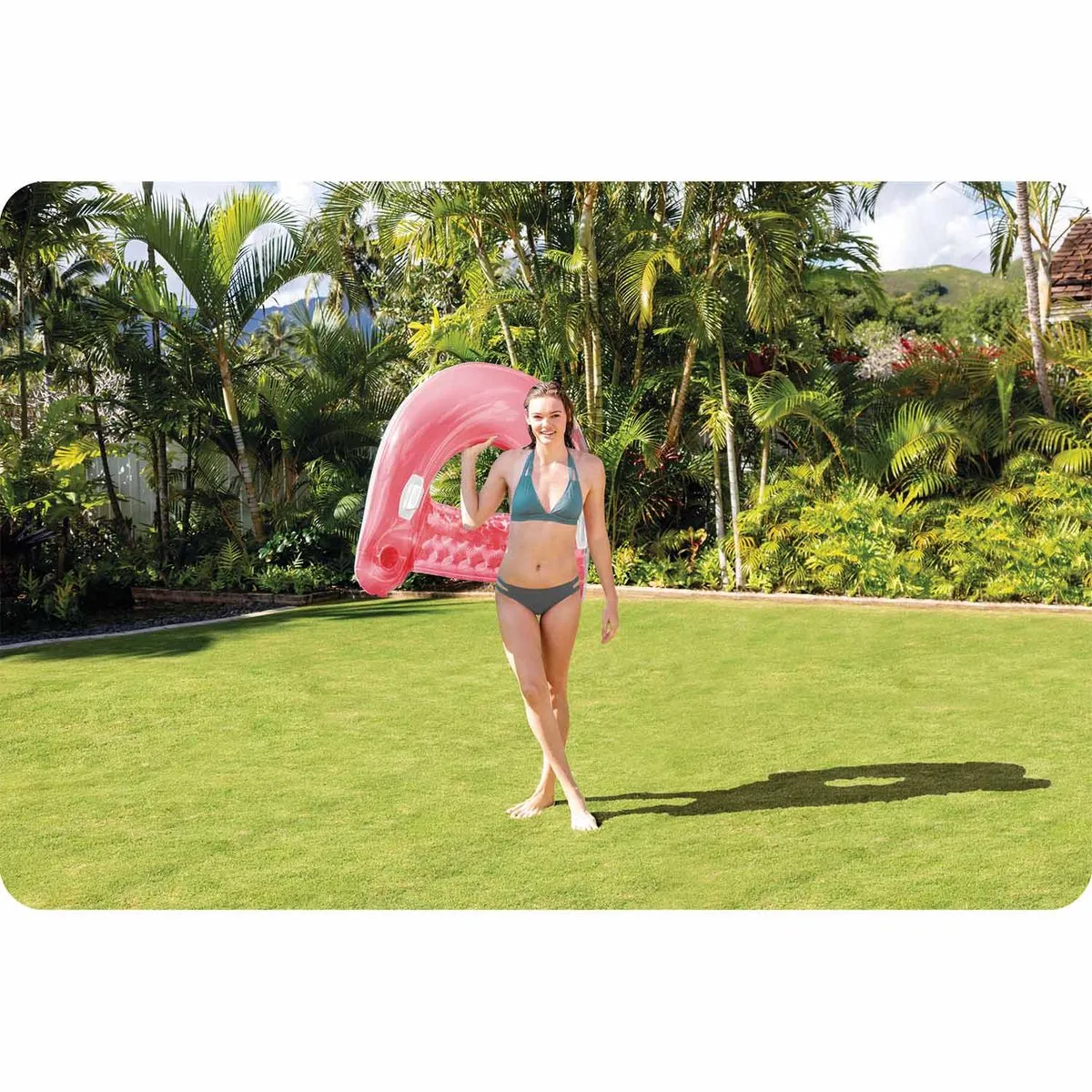 Intex Zwemstoel 58859 - 147x99cm Roze