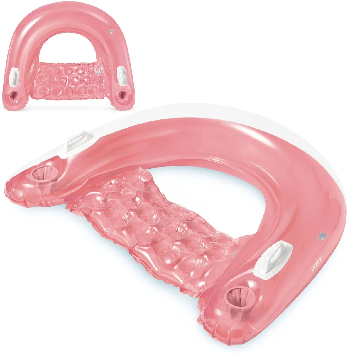 Intex Zwemstoel 58859 - 147x99cm Roze