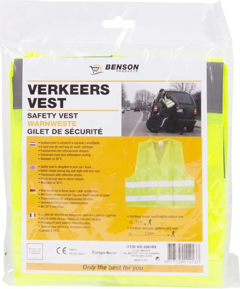 Erro Veiligheidshesje Fluorgeel M-XXL - ISO 20471