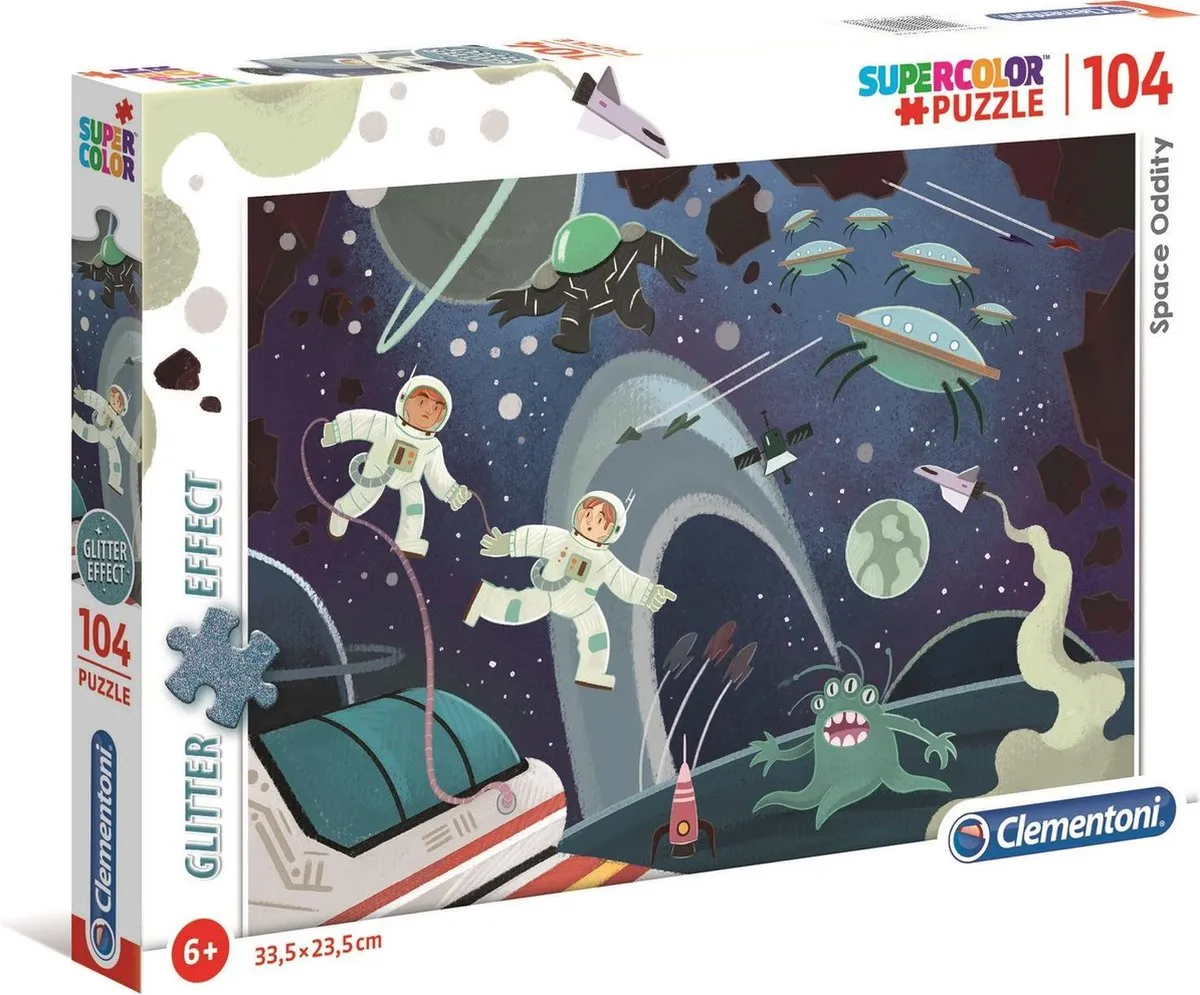 Clementoni Supercolor Puzzel Space Oditty 104 Stukjes - Multicolor