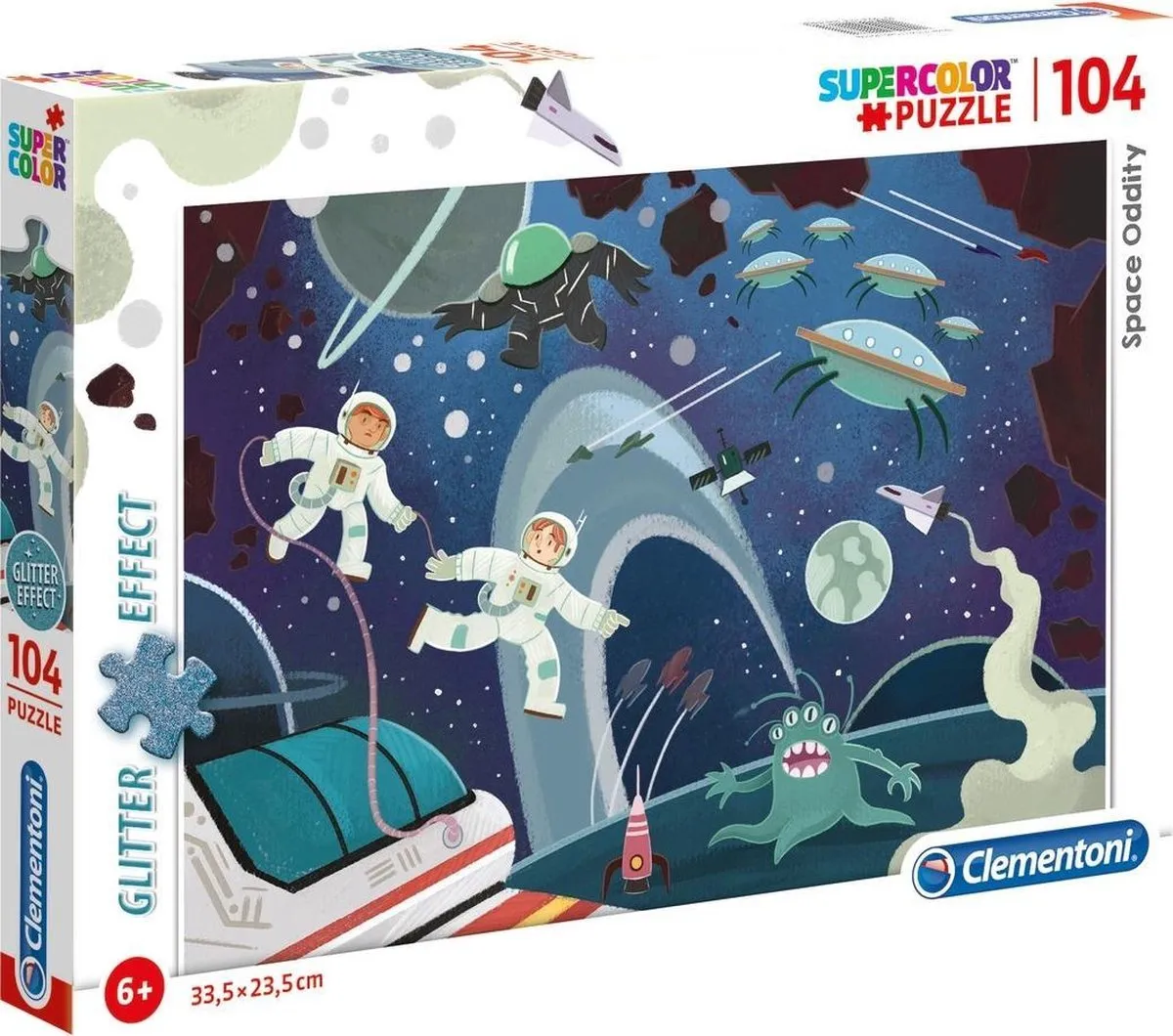 Clementoni Supercolor Puzzel Space Oditty 104 Stukjes