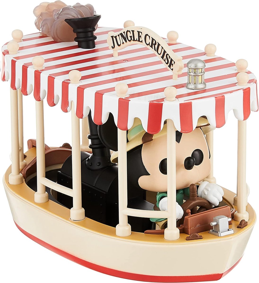 Funko Jungle Cruise Verzamelfiguur Disney POP! Rides Skipper Mickey With Boat 15 cm Multicolours