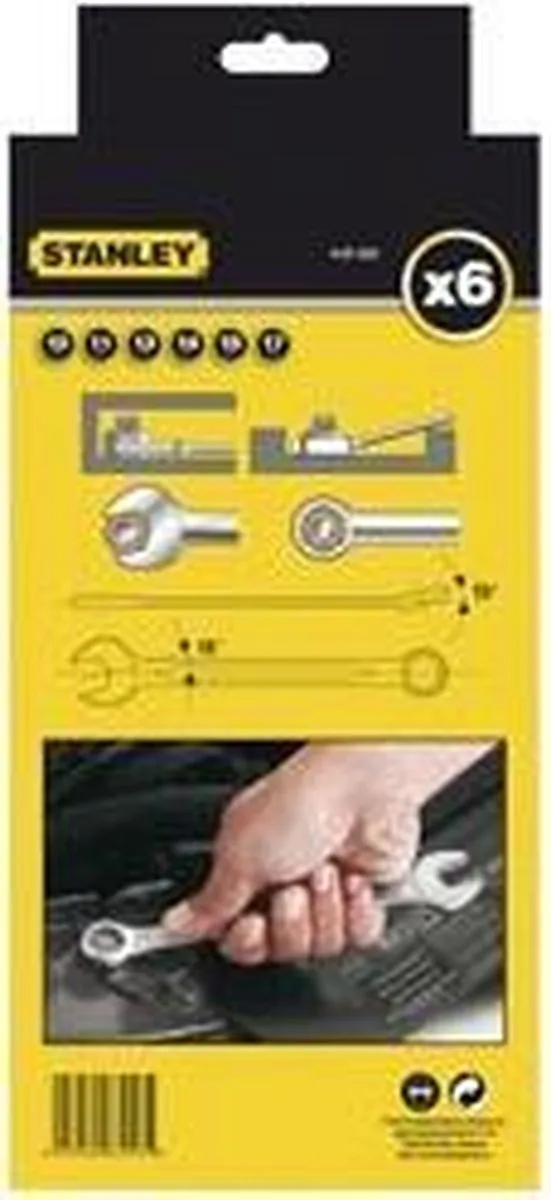 Stanley Ringsteeksleutelset 6-delig 10-17mm