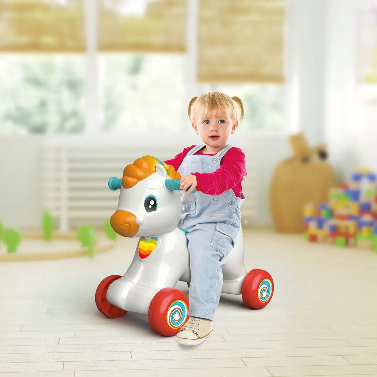 Clementoni 3-in-1 Hobbelpaard 56079 - Multikleur