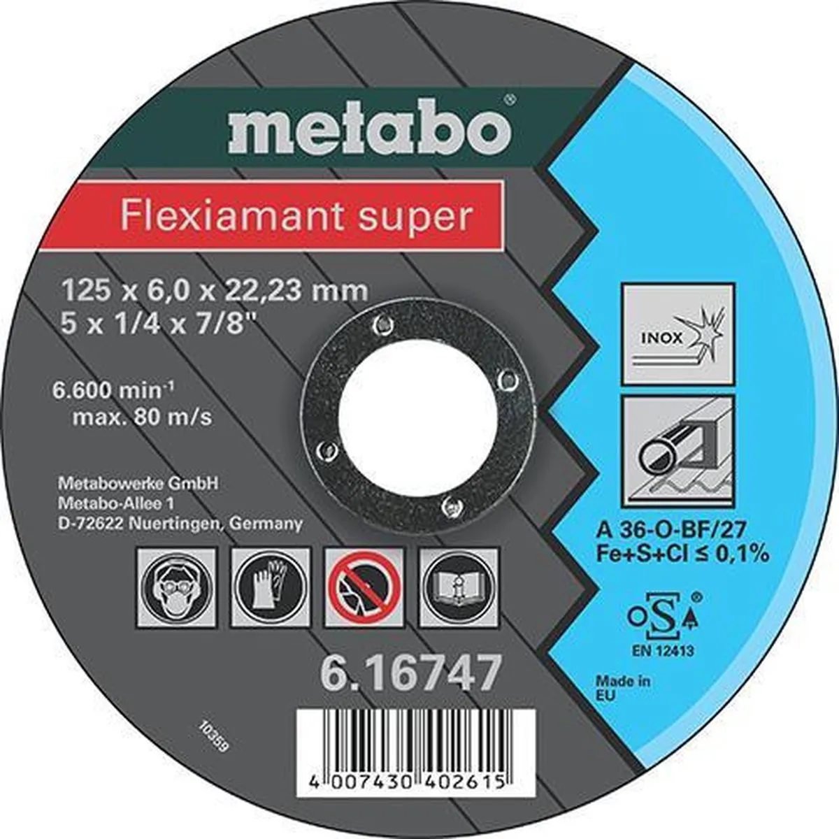Metabo Flexiamant Super Slijpschijf 125mm - 25 Stuks