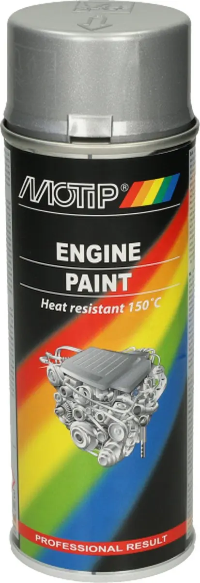 Motip Engine Paint Aluminium Spuitbus 400ml - Hittebestendig 150°C