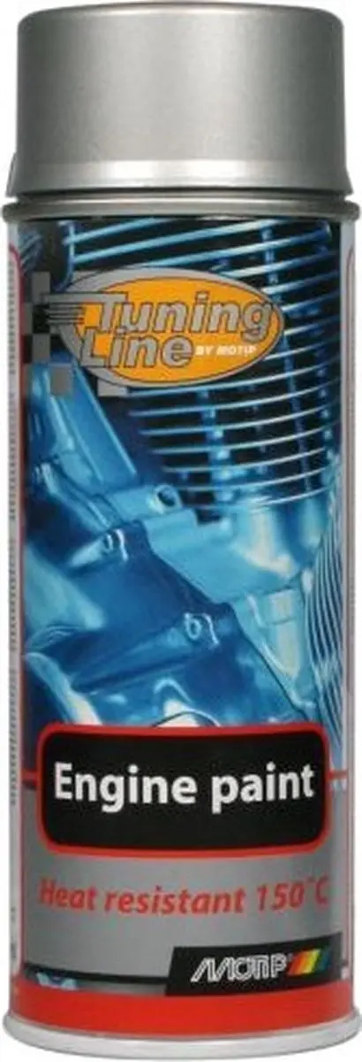 Motip Engine Paint Aluminium Spuitbus 400ml - Hittebestendig 150°C