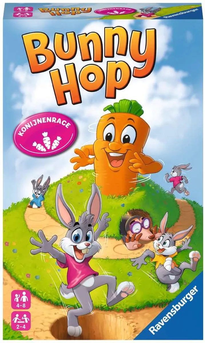 Ravensburger Bunny Hop Pocketspel 209927 - 2-4 Spelers