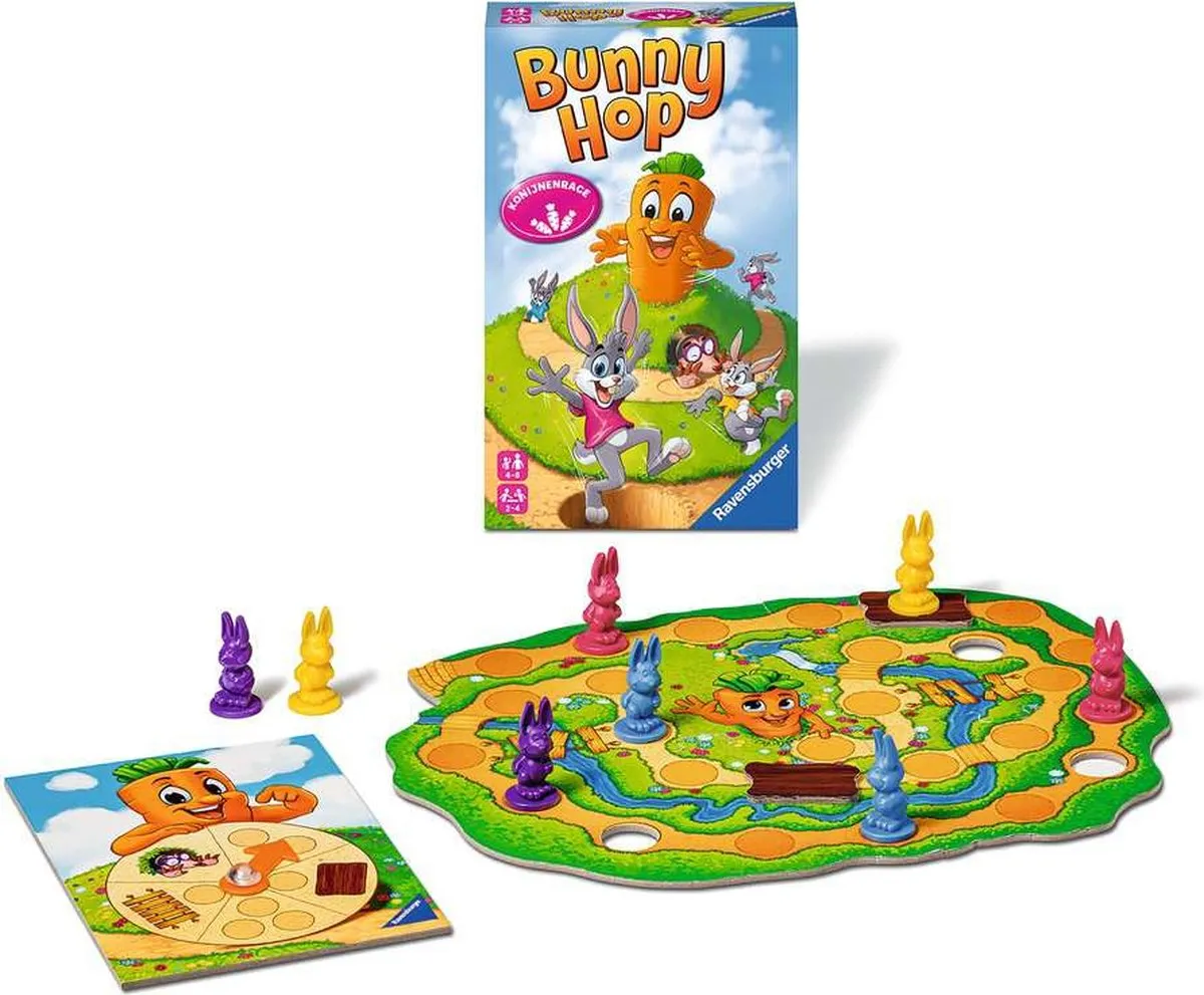 Ravensburger Bunny Hop Pocketspel 209927 - 2-4 Spelers