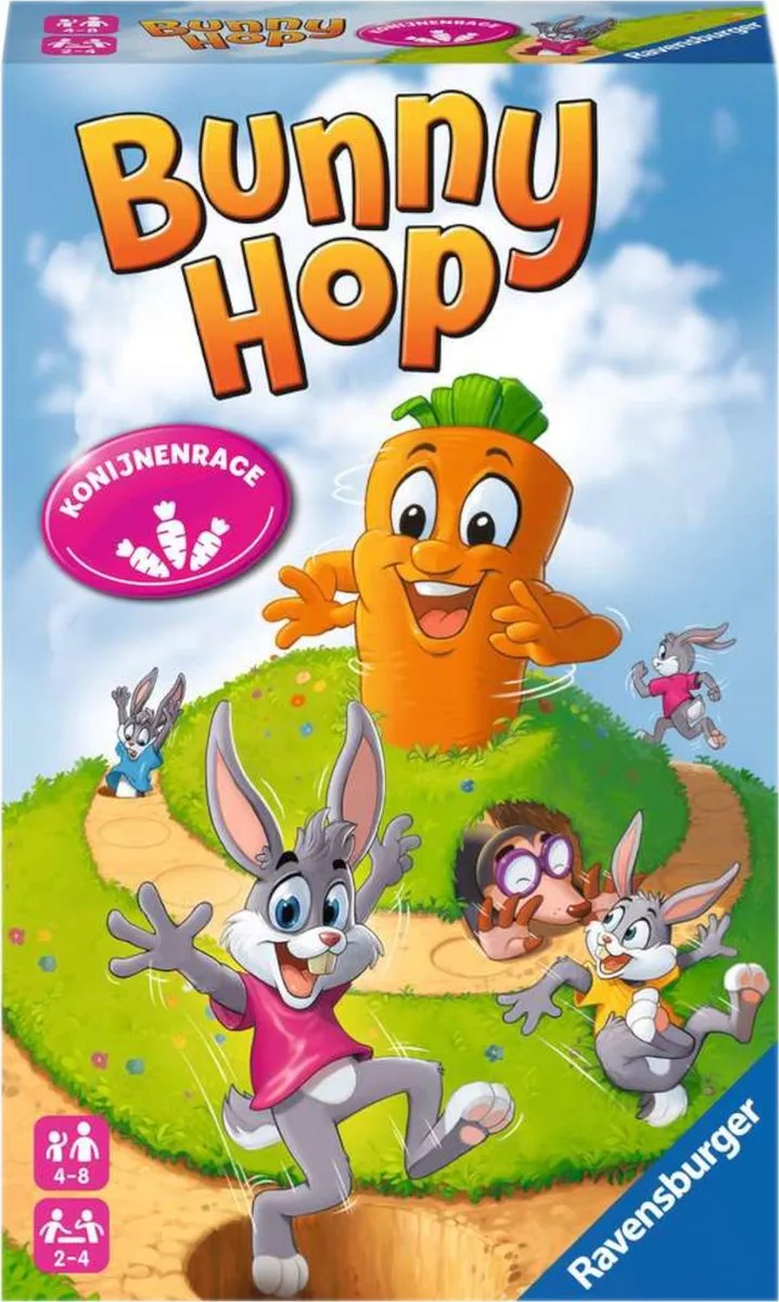 Ravensburger Bunny Hop Pocketspel 209927 - 2-4 Spelers